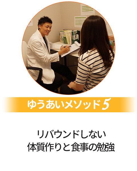 リバウンドしない体質作りと食事の勉強